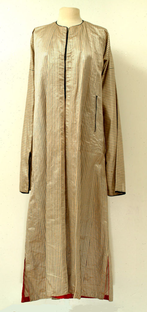 Striped Silk Coat