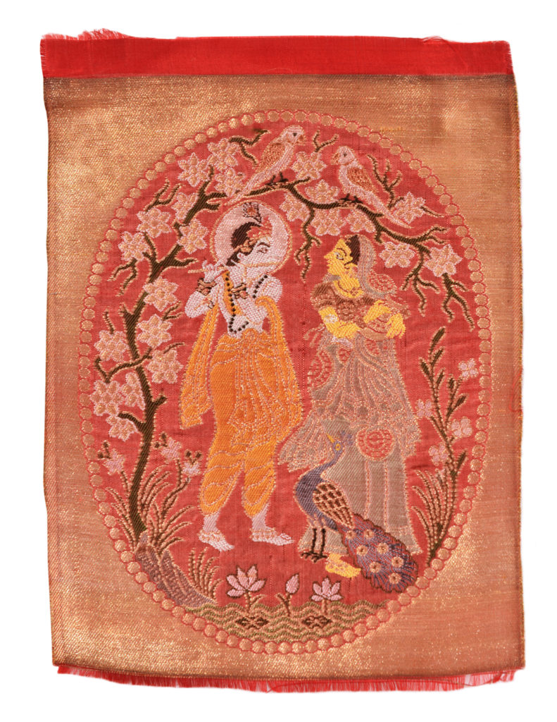 Panel With Krishna And Radha