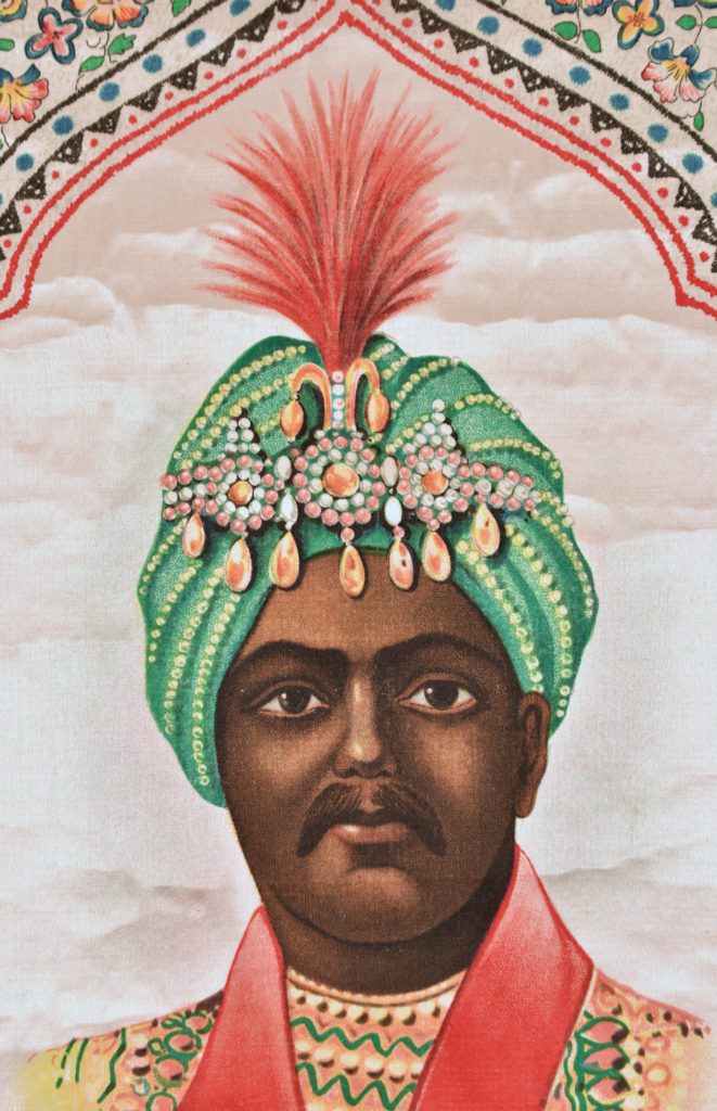 Indian Portrait on Satin